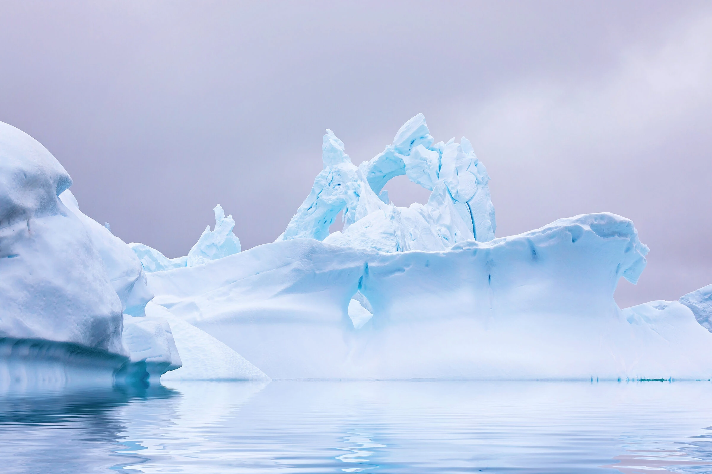 Polar ice at close range