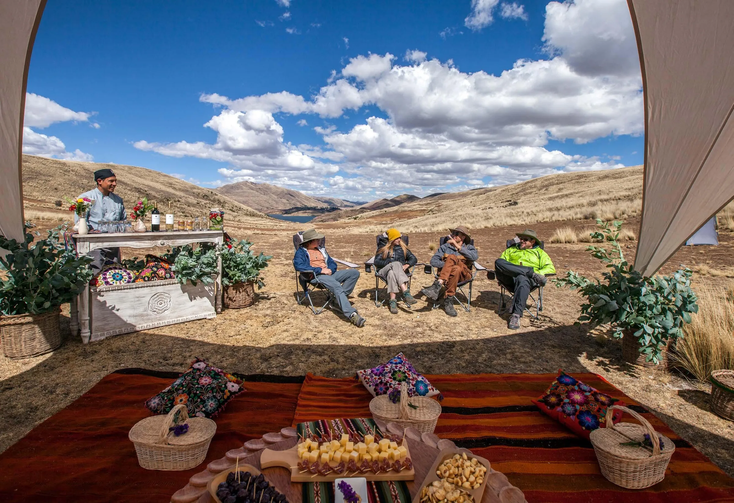 A highland picnic in the Sacred Valley