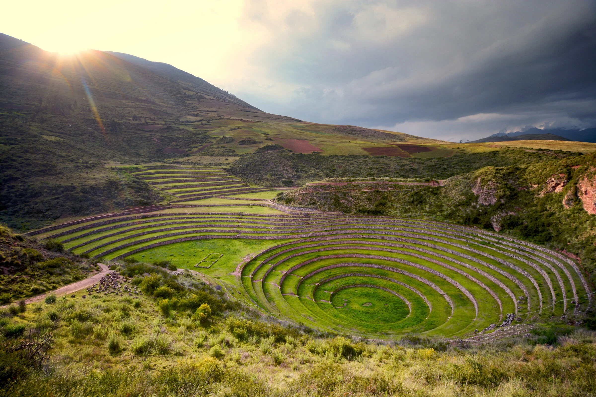 Moray terraces in the Sacred Valley