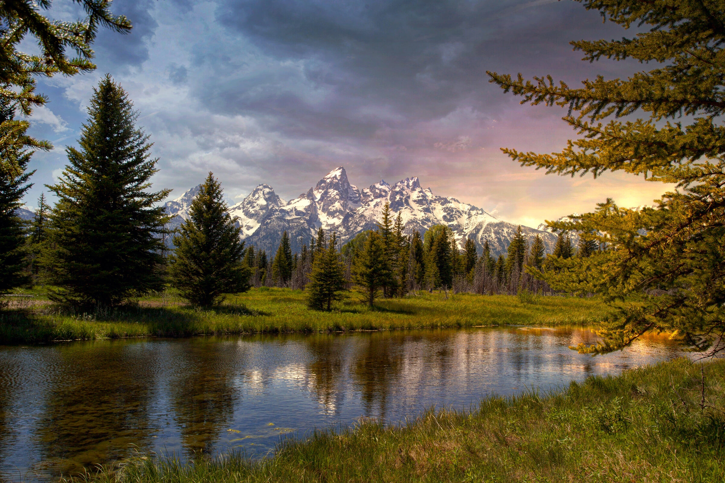 Grand Tetons at Sunset