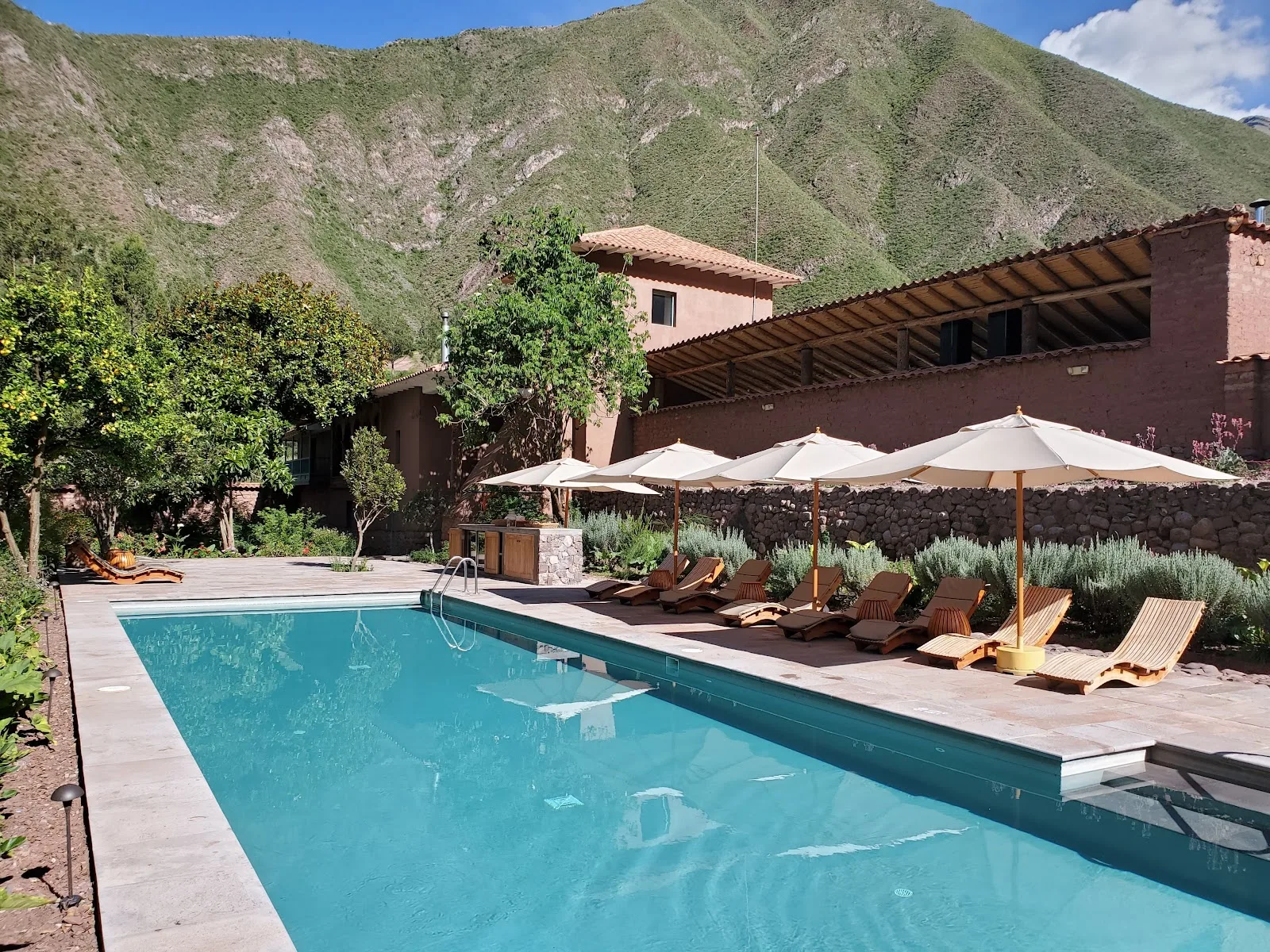 The pool terrace at Explora Sacred Valley