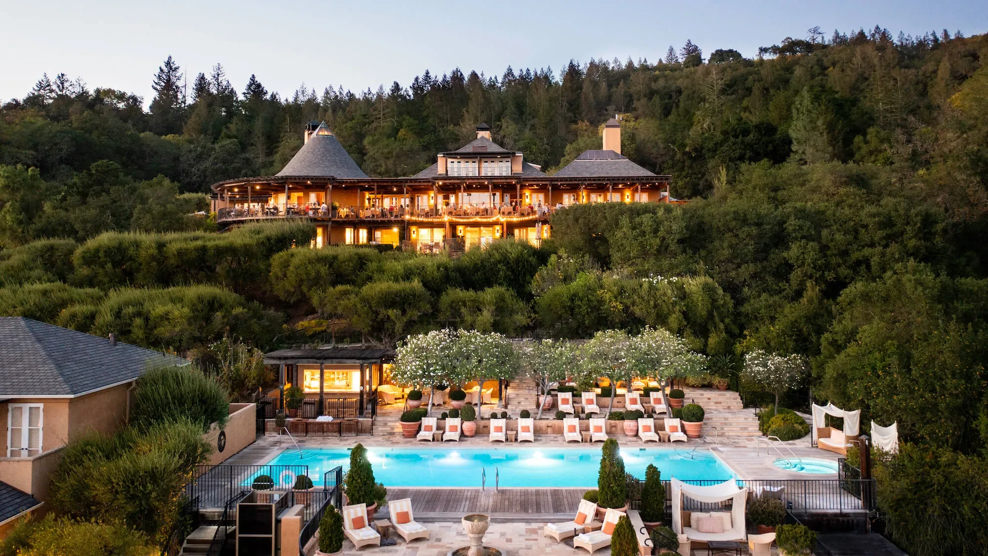 Auberge du Soleil above the Napa Valley